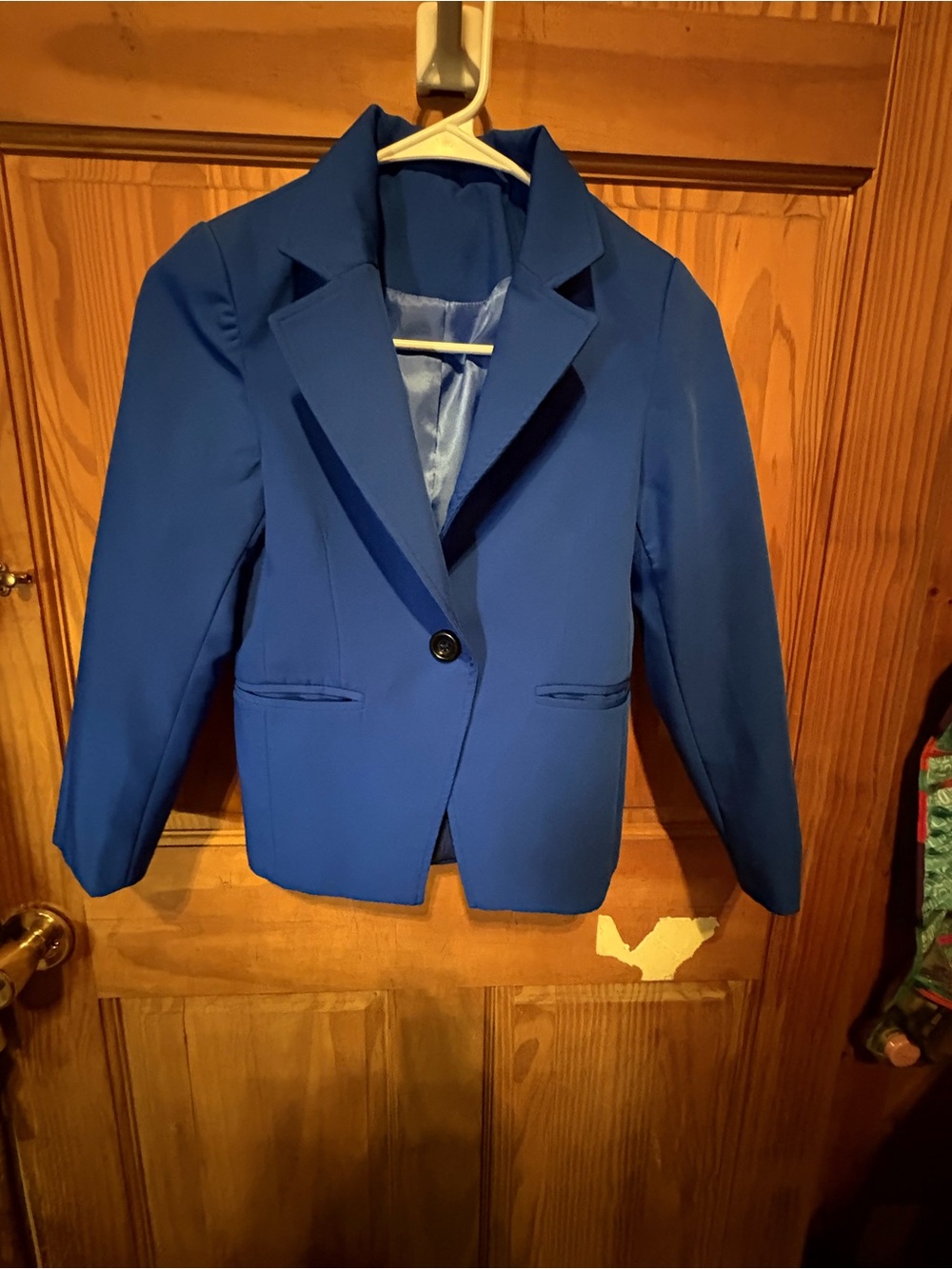 Women's Royal Blue Single-Button Blazer